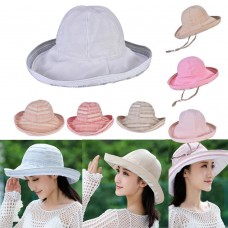 Outdoor Mujer Elegant Two Sides Foldable Wide Brim Sunprotection Female Hat GL  eb-91678184